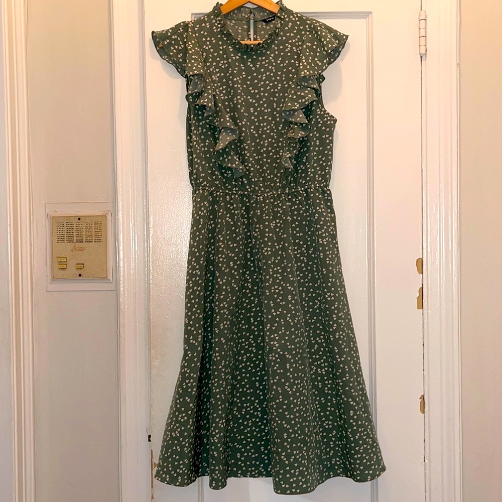 Shein printed summer dress. Hearts & more hearts!